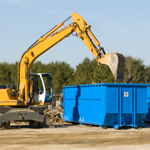 are there any restrictions on where a residential dumpster can be placed in Neavitt